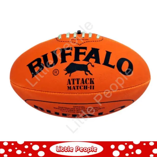 Buffalo Sports Soft Touch Pvc Full Size 22cm Orange Aussie Rules Football
