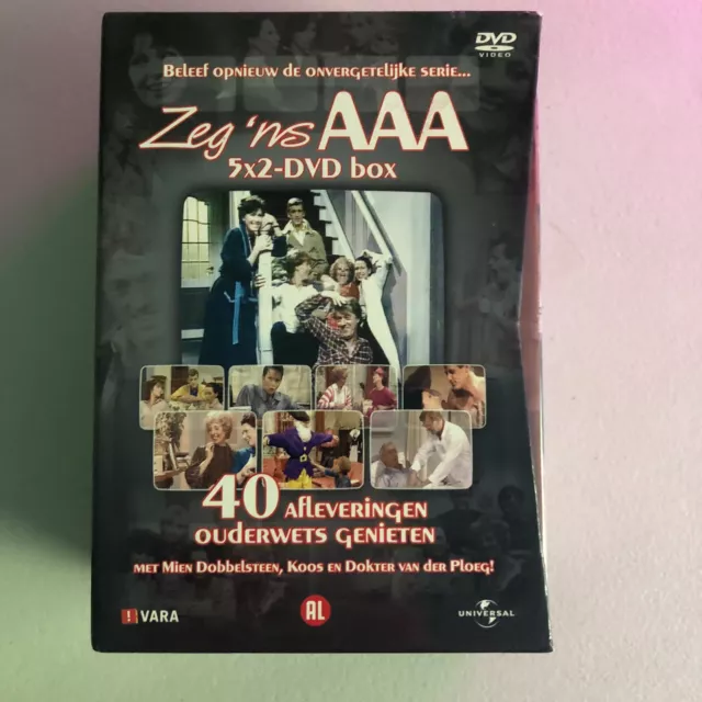 Zeg ‘ns AAA (Say Ahh) 5x2 DVD Box Dutch Comedy Region 2 1980s Rare Aus Seller