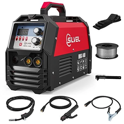 SILVEL MIG Welder 110V, 4 in 1 140A MIG/MAG/ARC/Lift TIG Welding Machine, MAG