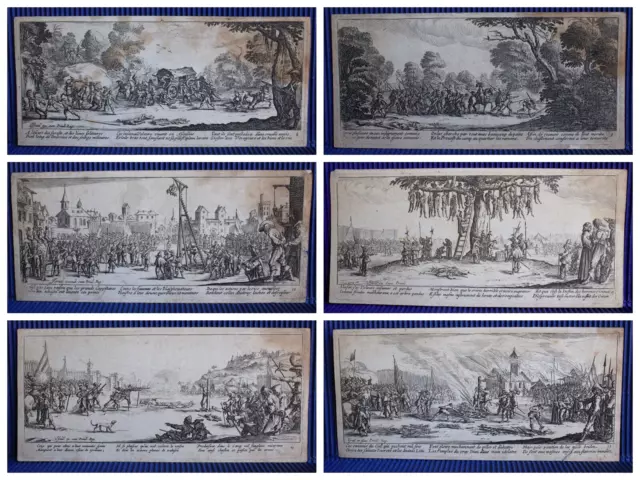Jacques Callot (1592-1635) Les Misères Et Les Malheurs De Die Krieg - 16 Boards