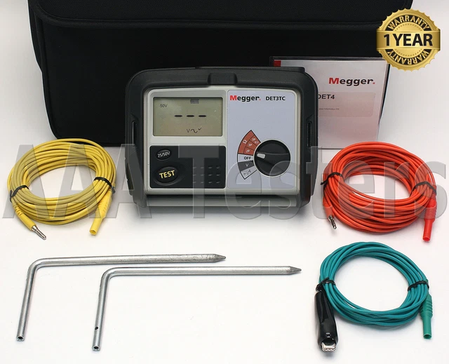 MEGGER DET3TC 3 Terminal Erde Boden Widerstand Tester EUR 740,86 ...