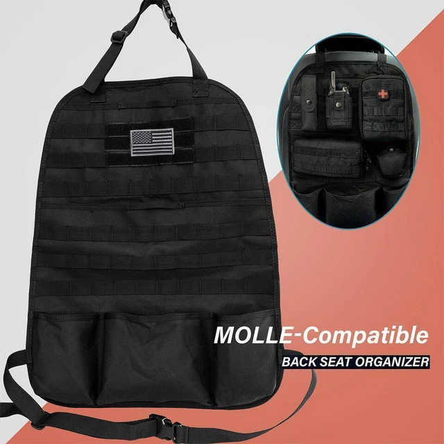 Veicolo tattico pannello MOLLE copertura sedile posteriore borsa protettiva organizer L7G3 G4F7