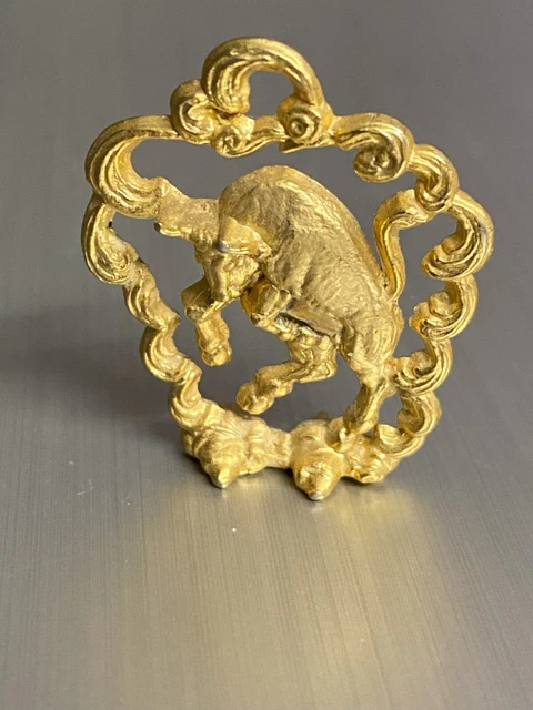 Pendentif Vintage Agneau En Métal Doré - Bijou Fantaisie - Modèle N171204 - Occasion