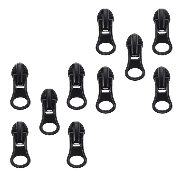 20 Pcs No. 5 Zipper Pull Zinc Alloy Replacement Jacket Replacements Repair Kit