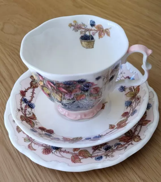 Royal Doulton Brambly Hedge 'Autumn' Tea Cup, Saucer & Side Plate