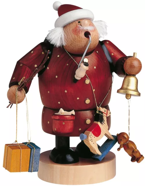 German Incense Smoker KWO Christmas Santa Claus Handmade Wood