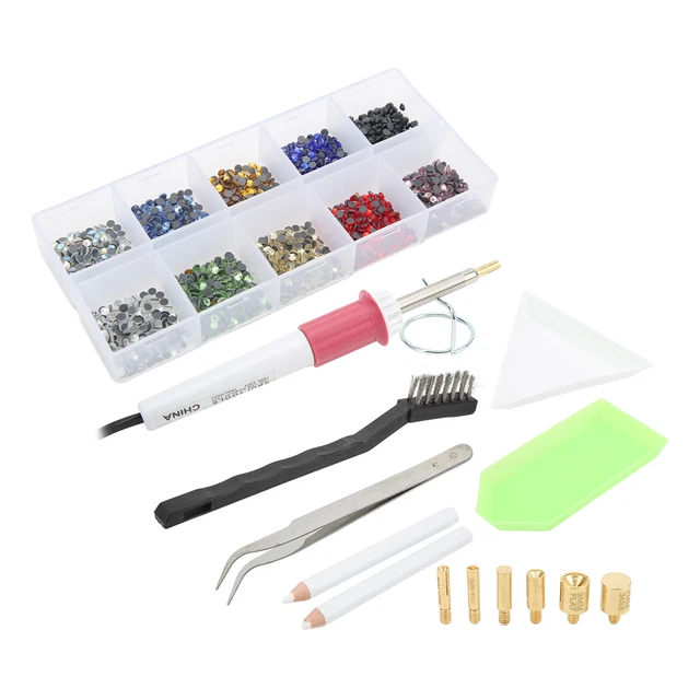 Kit Bedazzler con Estrás Aplicador Hot Fix Setter Estrás LIF
