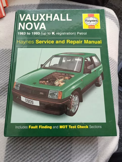 Vauxhall Nova Petrol Haynes Service and Repair Manual 1983-1993 (up to K reg)