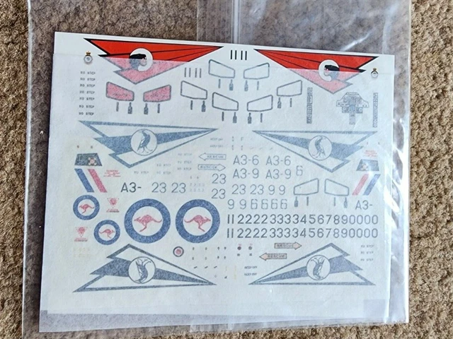 Hi Resolution Raaf Decals HIGH PLANES MODELS 1/48 RAAF Mirage III Decals 76 & 75 Squadrons $21.50 ...
