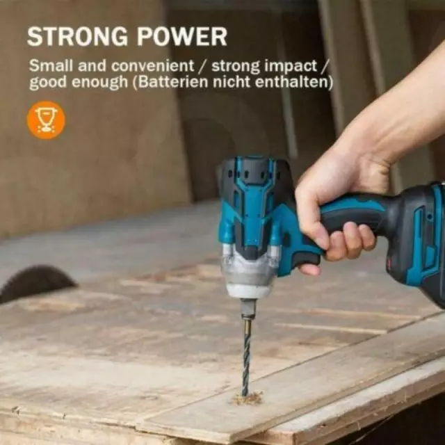 Cordless Impact Wrench Electric Gun 1/2'' High Power Driver with Li-ion Battery 3