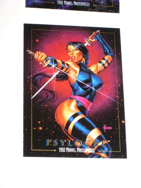 1992 Skybox Marvel Masterpieces Promo Card Prototype Psylocke Joe Jusko X-Men