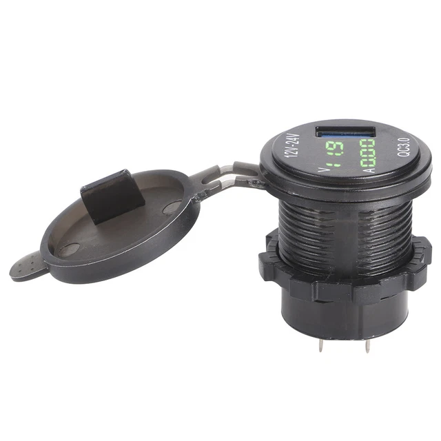 Caricabatteria USB Per Auto 3 In 1 Presa Per Caricabatteria USB 12-24 V