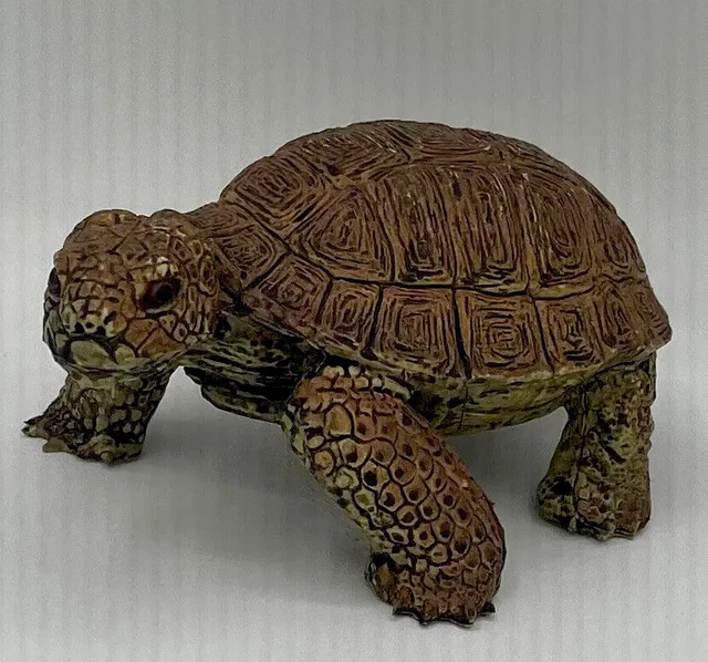 RUBBER TORTOISE TURTLE Collectible Figure Realistic Toy Heavy Very
