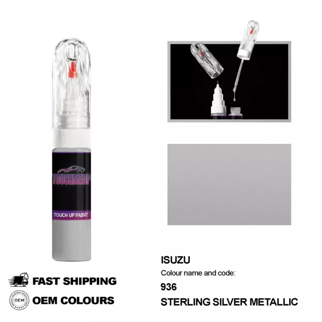 Para Los Modelos Isuzu Sterling Silver 936 Pintura De Retoque Pen Scratch...