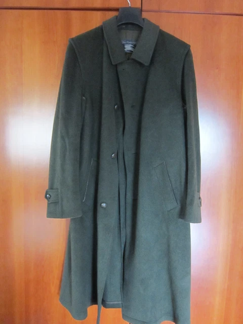 VINTAGE MANTEAU laine BURBERRY T 56 loden vert En tr s bon tat