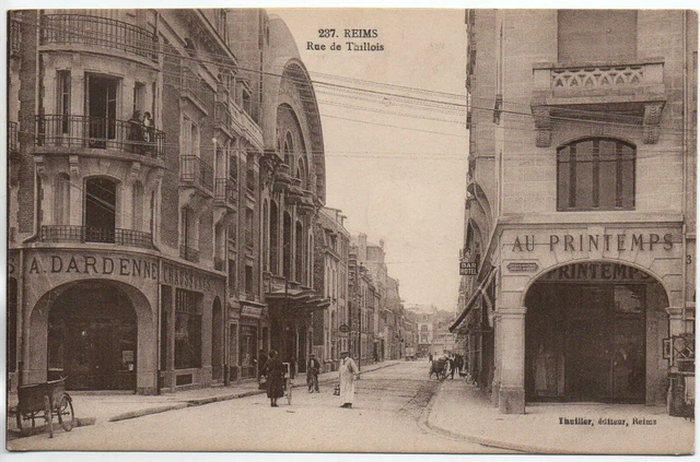 REIMS - Marne - CPA 51 - les rues - rue de Thillois - Chausseur Dardenne