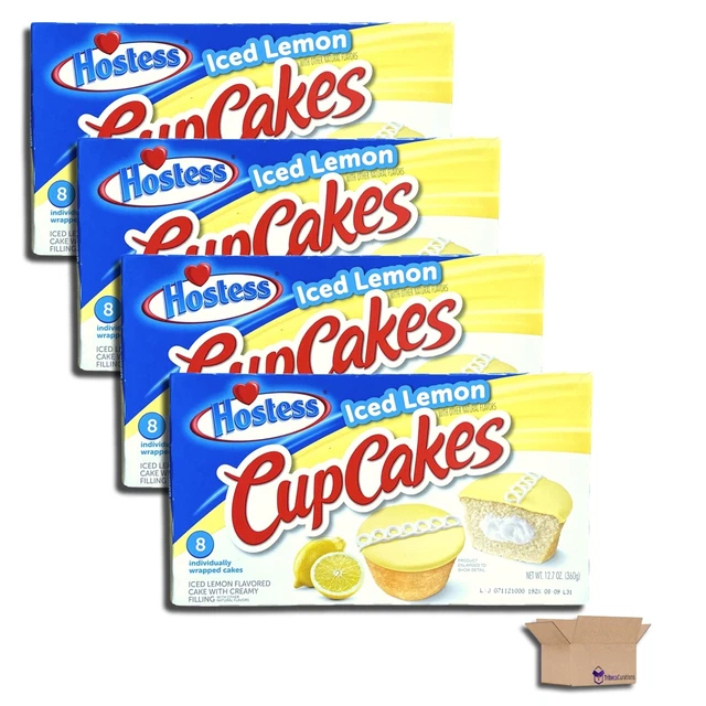 Tribeca Curations Glacé Citron Cupcakes Par Hôtesse Boîte De 8 Paquet 4 (32 Pour
