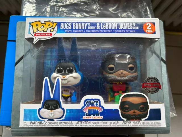 Bugs Bunny & LeBron James 2 Pack ✅ Funko PoP Movies Space Jam 2 A New Legacy SE