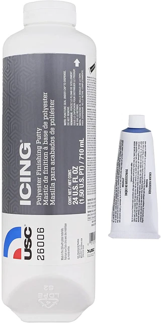 26006 Icing 24 Oz Tube - Glazing & Finishing Filler Putty