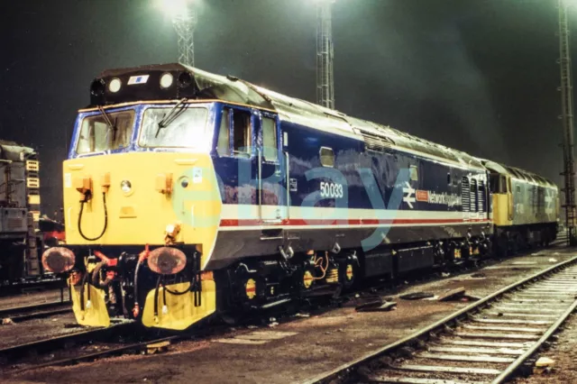 Uk Diesel Train Railway Photograph Of Class 50 50033. Rm50-210