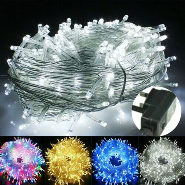 20-1000 LED Fairy String Lights Waterproof for Christmas Tree Outdoor Garden UK