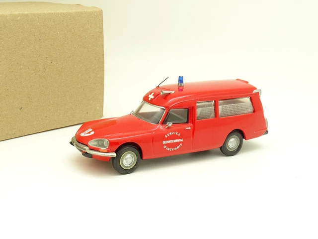 Miniature Miniacars 1/43 – Citroën Jumper 1997 Pompiers / Minibus (modèle Modifié)