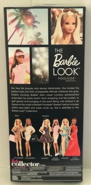 The Barbie Look Poolside Swimsuit Black Label Collector NIB 2