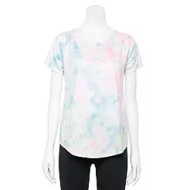 Women's Tek Gear Baselayer Performance Tee- Pastel Multi Tie Dye