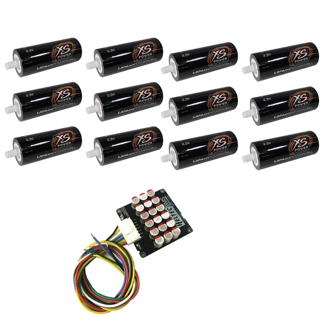 XS Power 12 Pack of 40 AH Lithium Cells 2.3v + (1) Balancer