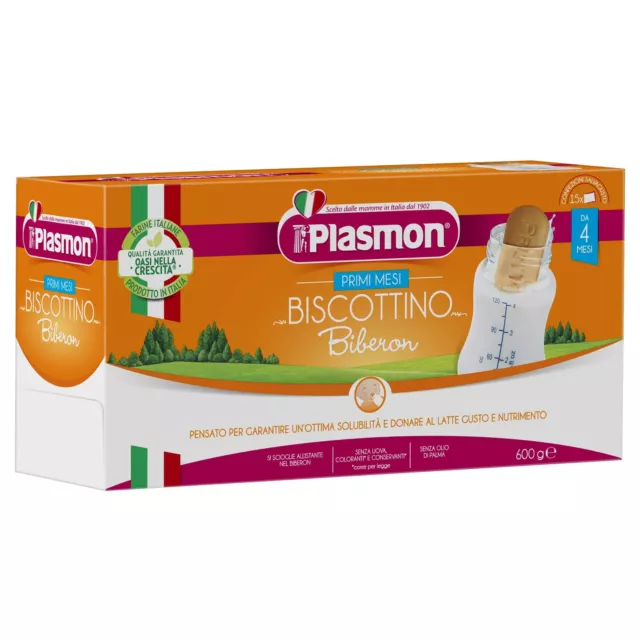 Plasmon il Biscottino biberón comida para bebé galletas secas 6x 800g NUEVO MHD 29/02/2024