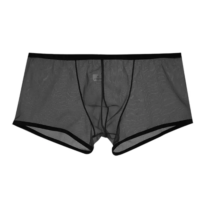 Sexy Herren Boxer Shorts Unterhose Pants Transparent Netz Hipster Mesh Nylon