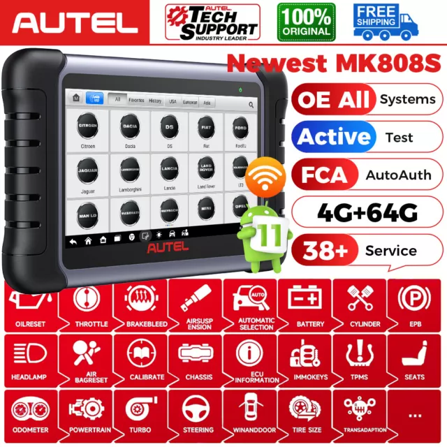 2024 Autel MaxiCOM MK808S PRO KFZ OBD2 Diagnosegerät Auto Scanner ALLE SYSTEM DE