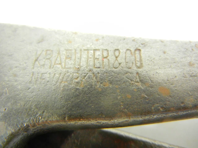 Vintage KRAEUTER USA tool, 9-1/2 inch Bent nose Slip Joint Pliers J429 3