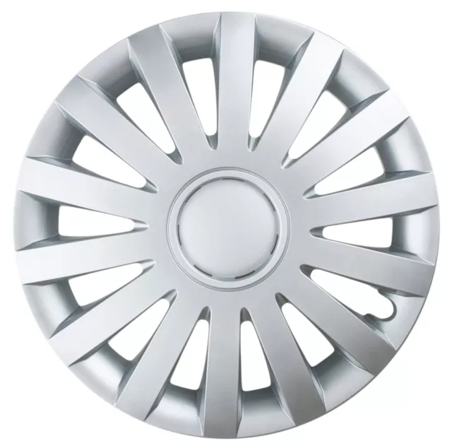 Set di 4 coprimozzi ruota nuovi copricappucci argento 17 pollici adatti a Vauxhall Insignia