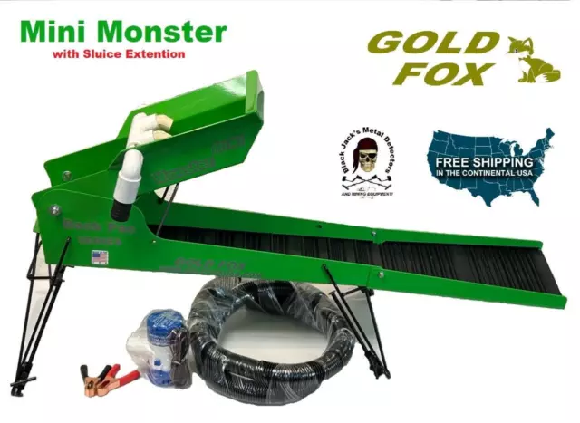 Gold Fox USA portable Deluxe Mini Monster Highbanker For Gold Prospecting.