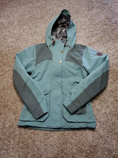 Columbia South Canyon Jacket XS Womens Green Hooded Omni-Tech Lined Full Zip