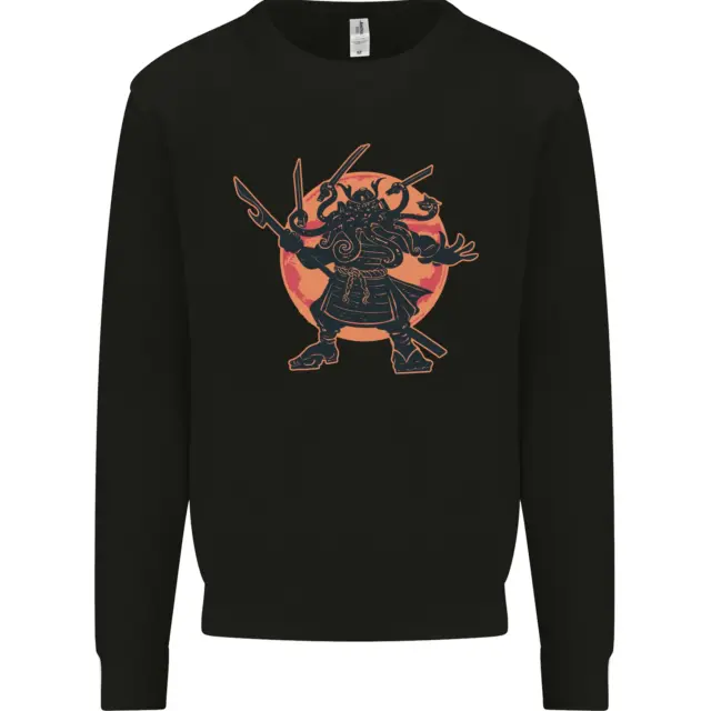 Samurai Cthulhu Kraken Mens Sweatshirt Jumper