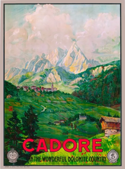 97710 Cadore Venetia Italy Italian Dolomite Veneto Decor Wall Print Poster