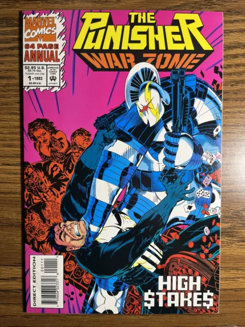 The Punisher: War Zone Annual 1 Michael Golden Cover Marvel Comics 1993