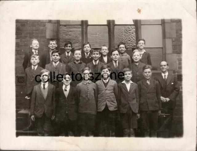 1928 Preston school  Mr Howards Class .Photo Unidentified school 7 x 5.5 inch