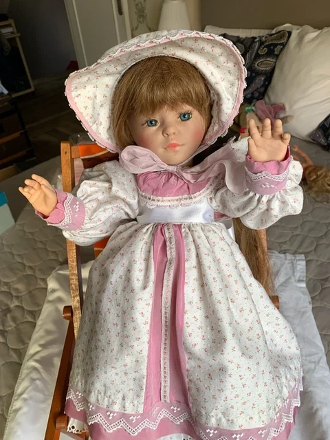 Grande Poupée Corolle Collection Réfabert – Charlotte 55 Cm – Vintage Signée