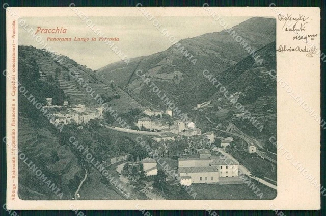 Pistoia Pracchia Panorama Lungo la Ferrovia cartolina RT0048