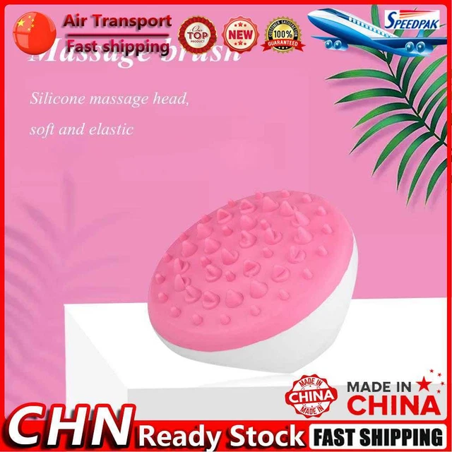 Hand-Held Full Body Massage Brush Anti Cellulite Muscles Massager (Pink) Fr
