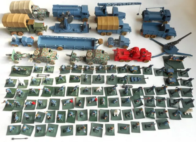 Painted 1/72 WW2 RAF Personnel and Vehicles. Airfield. Airfix Plastic Soldiers.