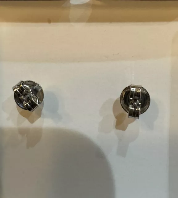 Nordstrom Rack Cubic Zirconia Silvertone Stud Earrings - Nickel Free 3