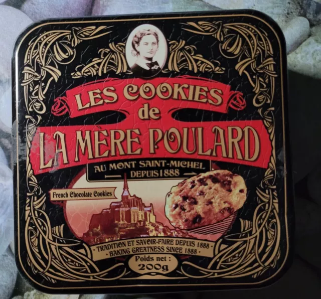 Ancienne Petite Boîte De Cookies De La Mere Poularde 2017 Du Mont Saint Michel