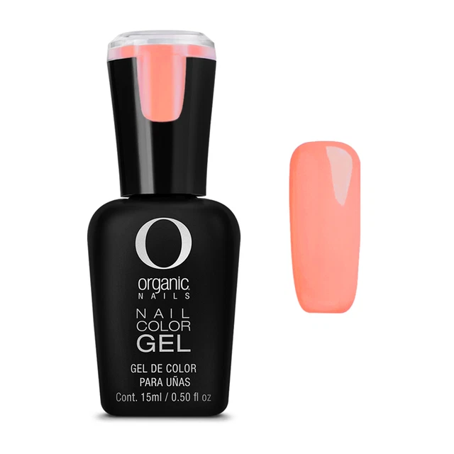 Color Gel 155 PASTEL CORAL individual color 15ml ORGANIC NAILS