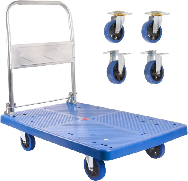 LCyindu Dolly cart Folding Platform cart - 660lbs Capacity Hand Truck Dolly Cart
