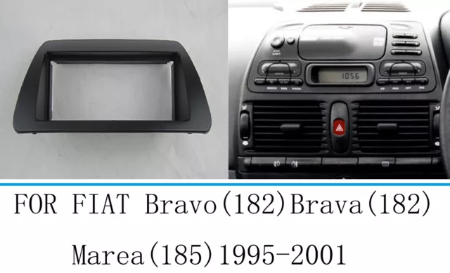 Car Stereo Radio Fascia Dash Panel 1 Din Frame For FIAT Bravo Brava Marea 95-01 2