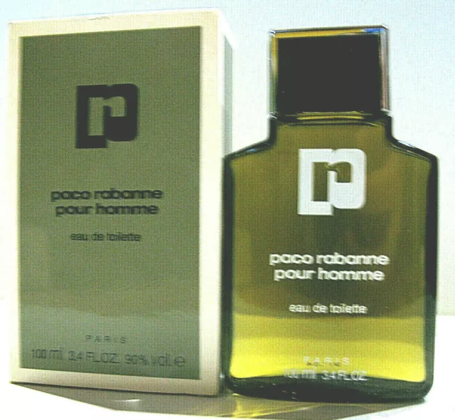 Vintage Profumo Uomo Paco Rabanne Pour Homme 100Ml Eau De Toilette For Men Man